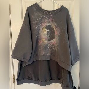 Magnolia Pearl disco ball high low sweatshirt